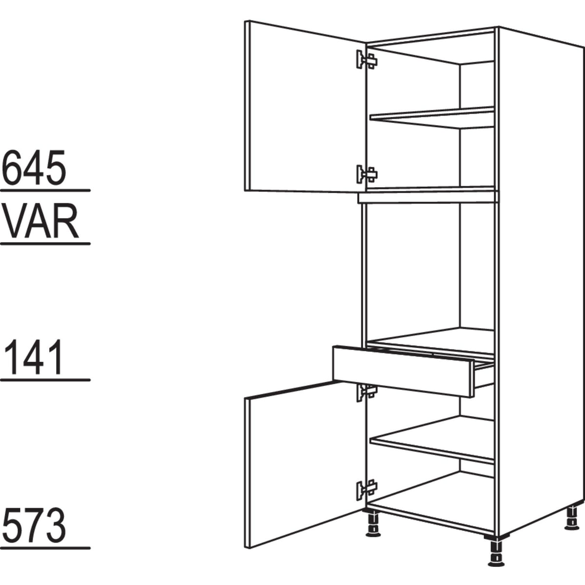Nobilia Geraete-Umbau Backofen GOS-1 23437