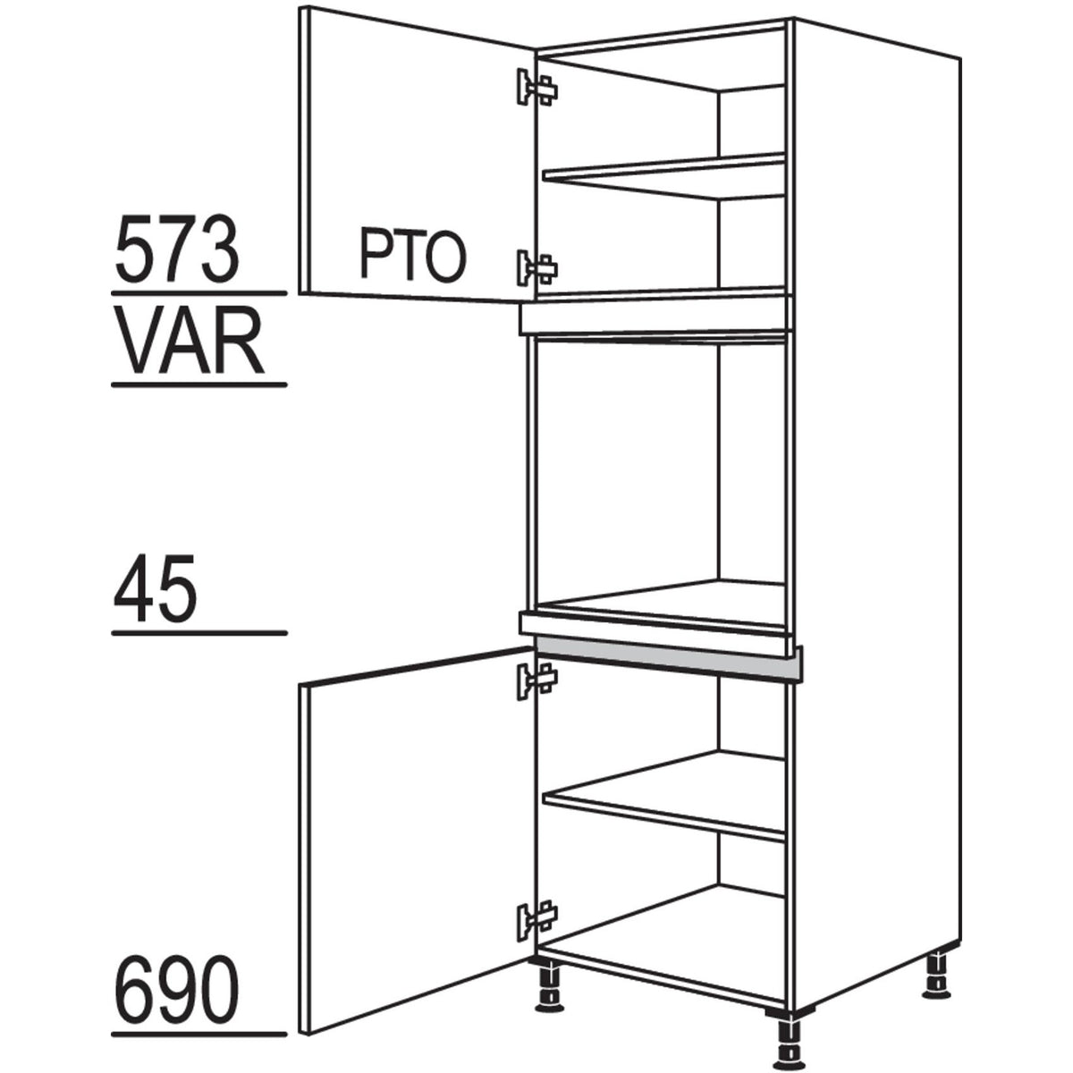nobilia Geraete-Umbau Backofen LGO-1 24522