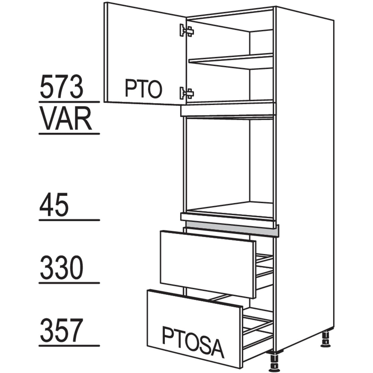 nobilia Geraete-Umbau Backofen LGO2A-1 24536