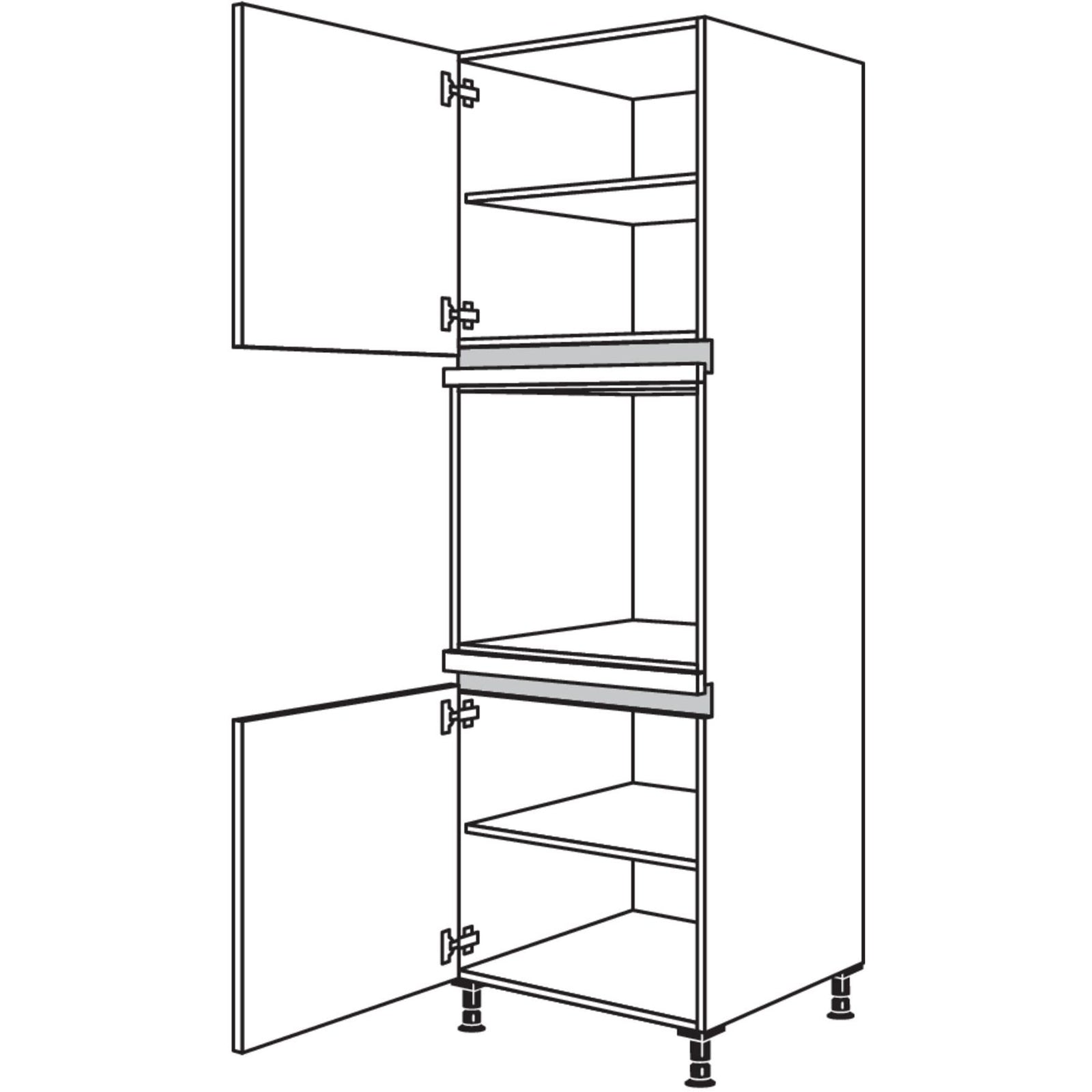 nobilia apparaatombouw oven NGO-3 60 cm