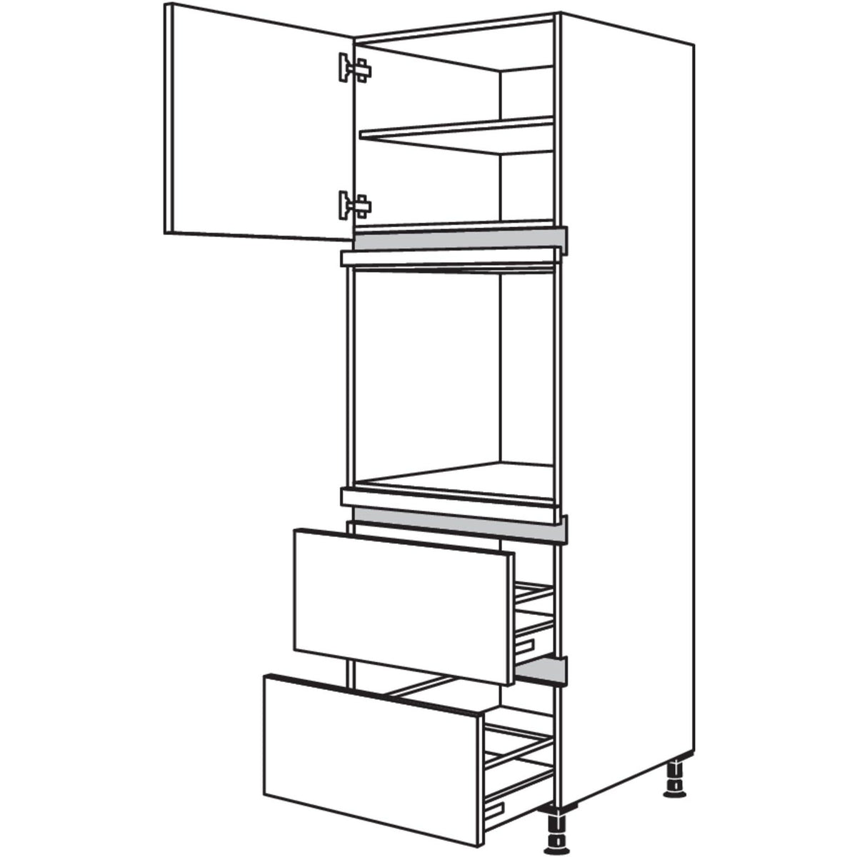 Nobilia Geraete-Umbau Backofen NGO2A-1 24533