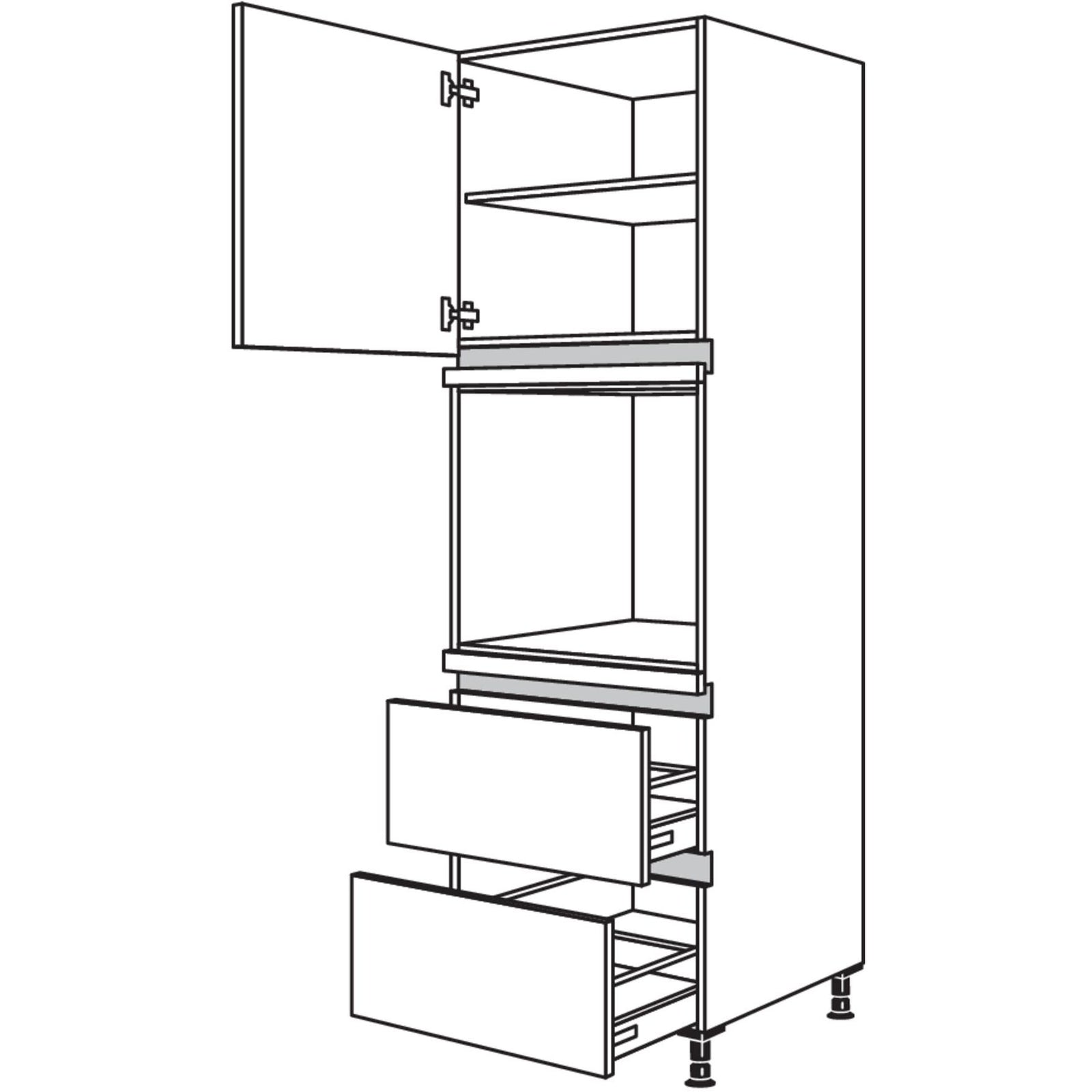 nobilia apparaatombouw oven NGO2A-3 60 cm