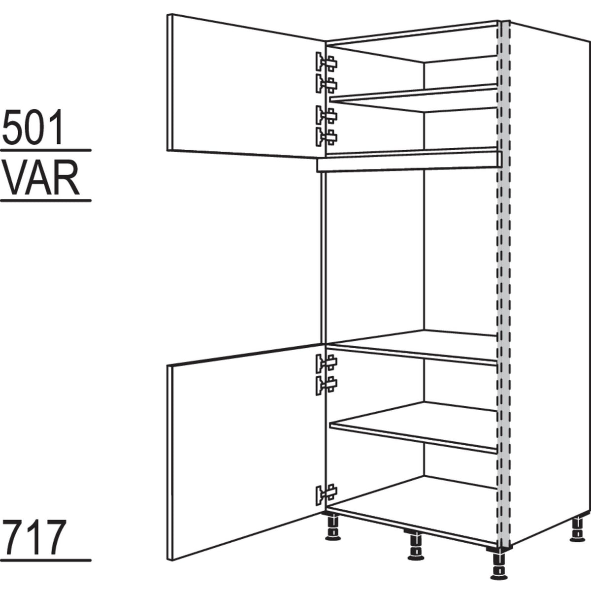 Nobilia Geraete-Umbau Backofen NGSDAO76-1 24695