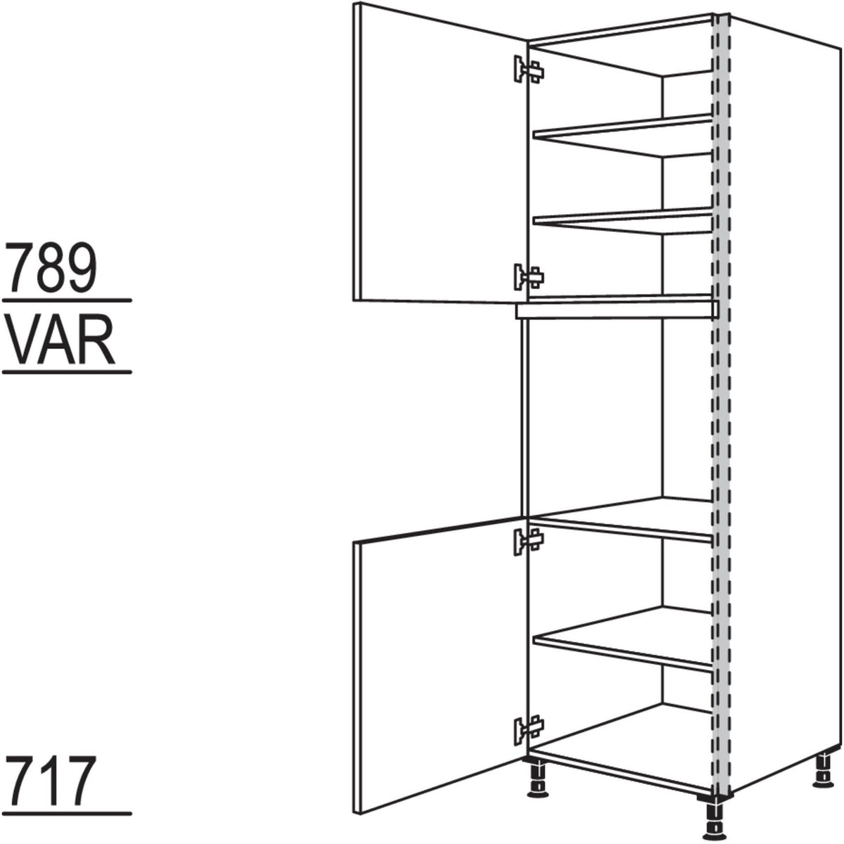 Nobilia Geräte-Umbau Backofen NGSO-3 53561
