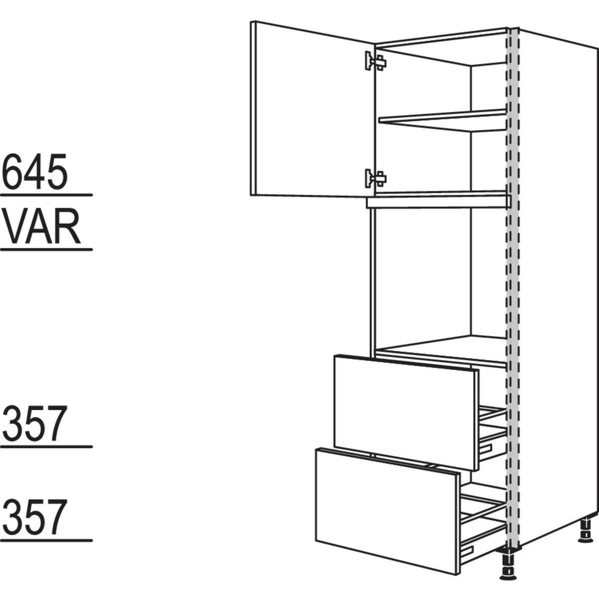Nobilia Geraete-Umbau Backofen NGSO2A-1 23585