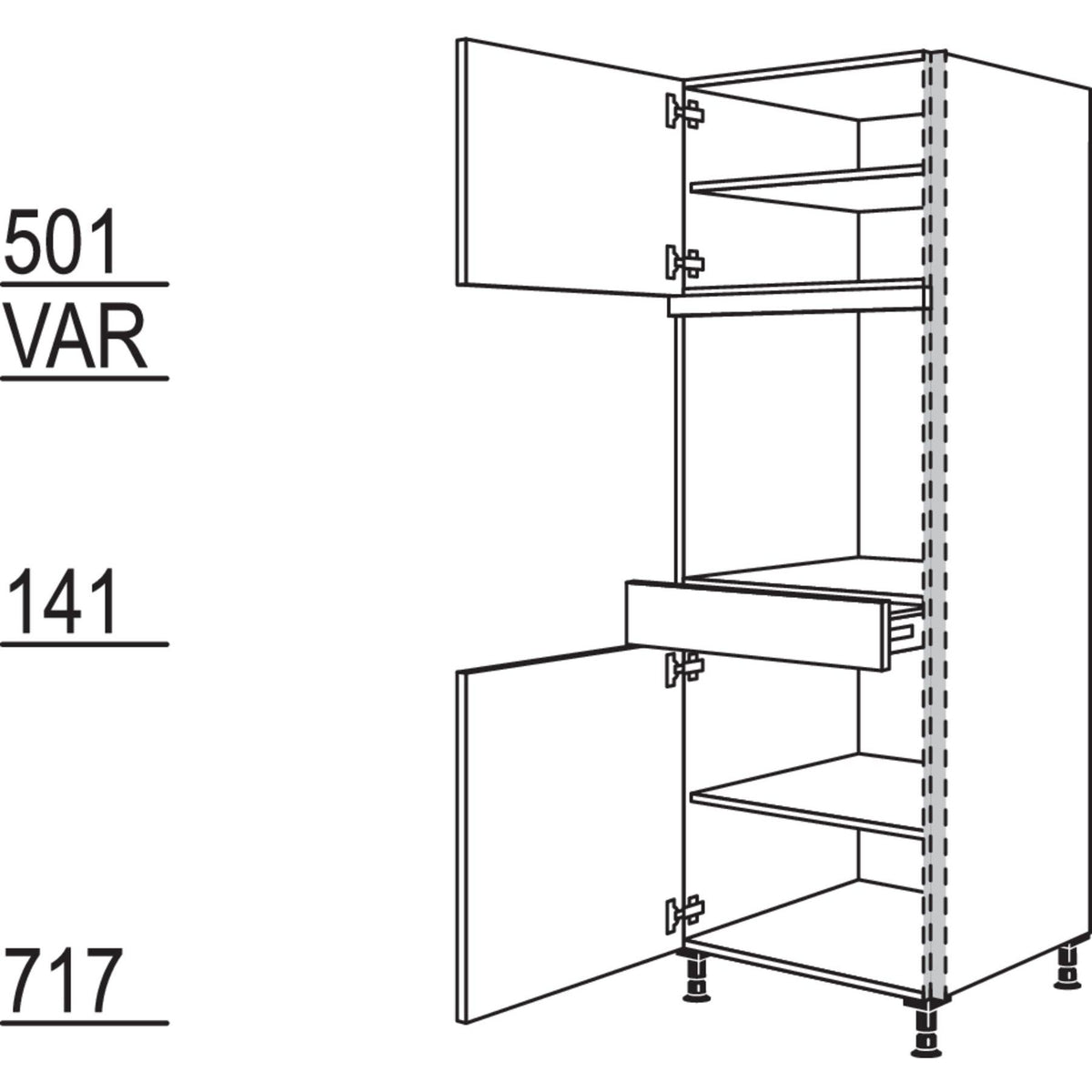 Nobilia Geraete-Umbau Backofen NGSOS-1 21570
