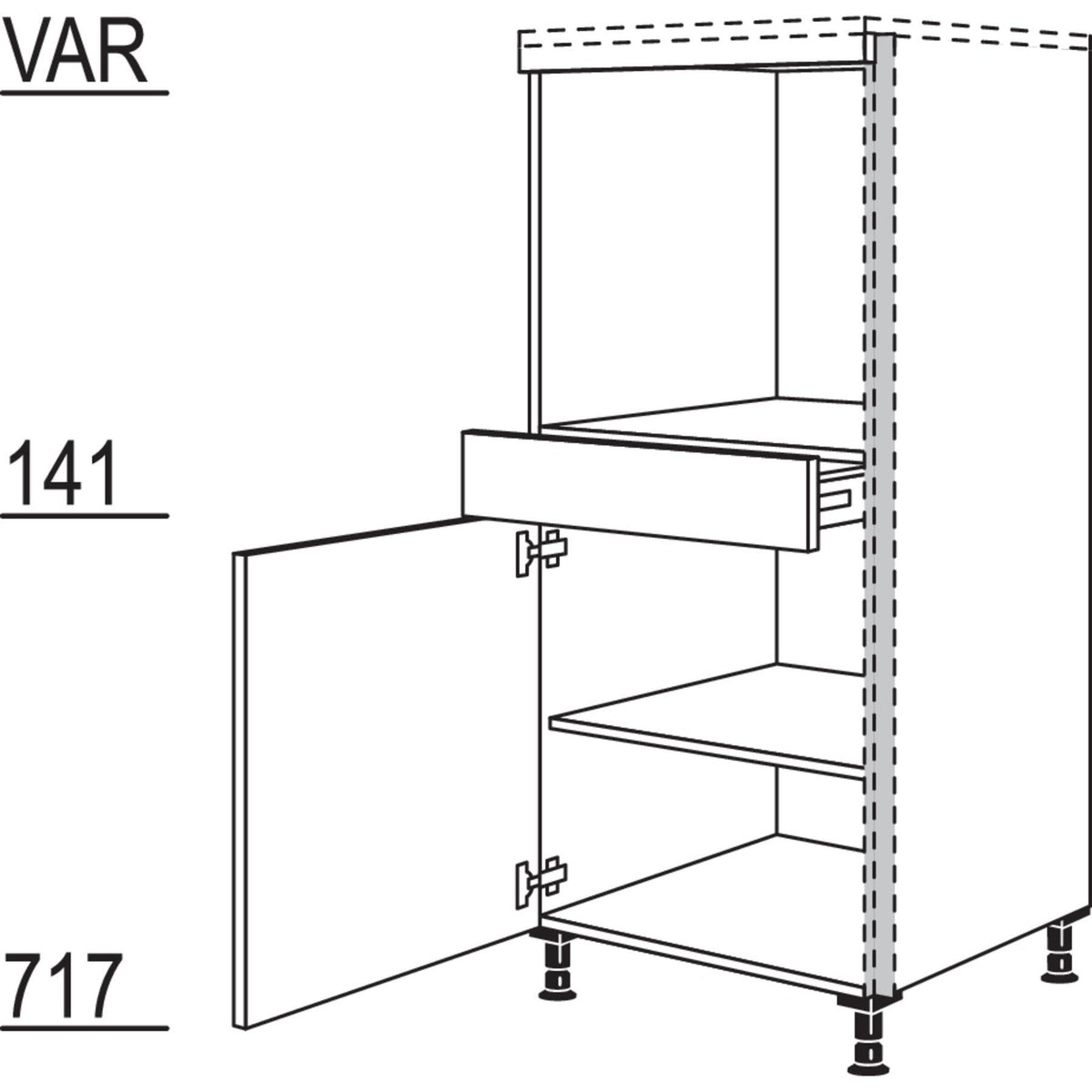 Nobilia Geraete-Umbau Backofen NGSOS 56410