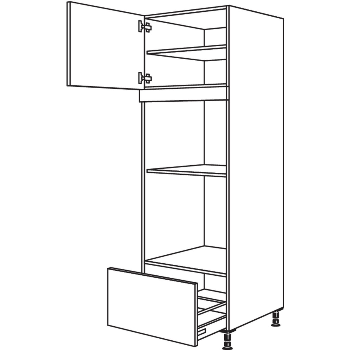 Nobilia Geraete-Umbau Backofen und Dampfgarer - Kompaktgeraet GDDKOA-1 25501