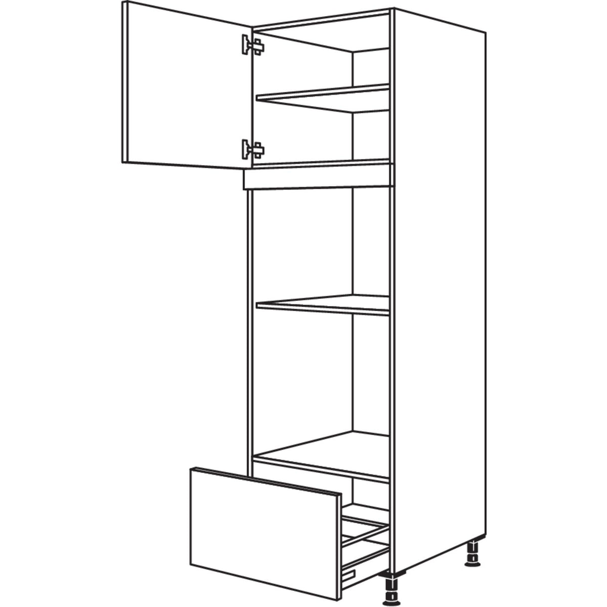 Nobilia Geraete-Umbau Backofen und Dampfgarer - Kompaktgeraet GDDKOA-2 35501