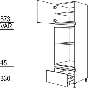 Nobilia Geräte-Umbau Backofen und Dampfgarer - Kompaktgerät NGODKA-3 45554