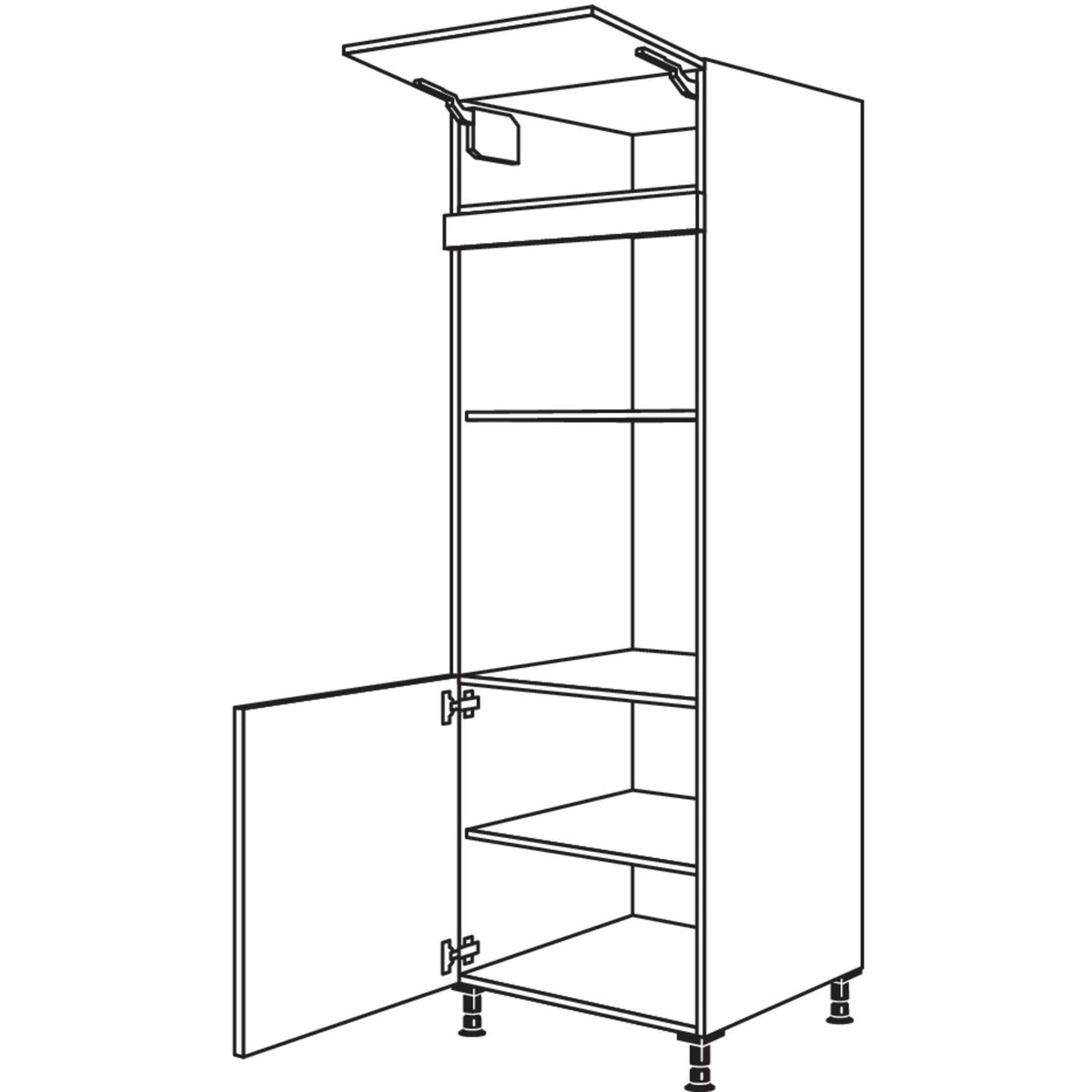 Nobilia Geraete-Umbau Backofen und Mikrowelle GDMO-2 35534