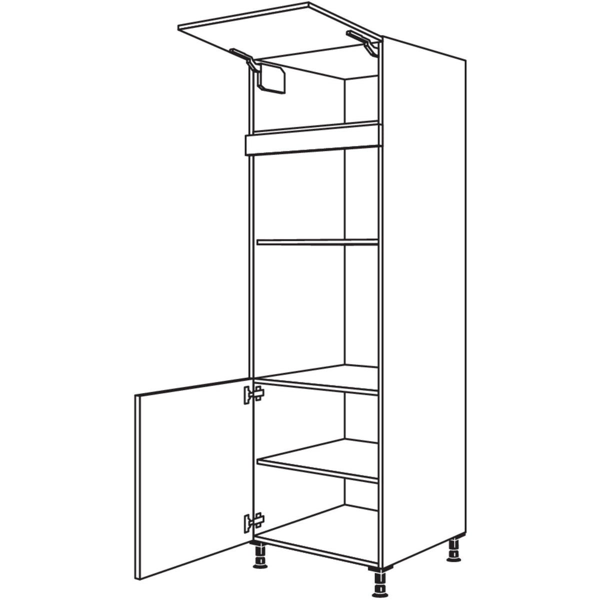 Nobilia Geraete-Umbau Backofen und Mikrowelle GDMO-3 43504