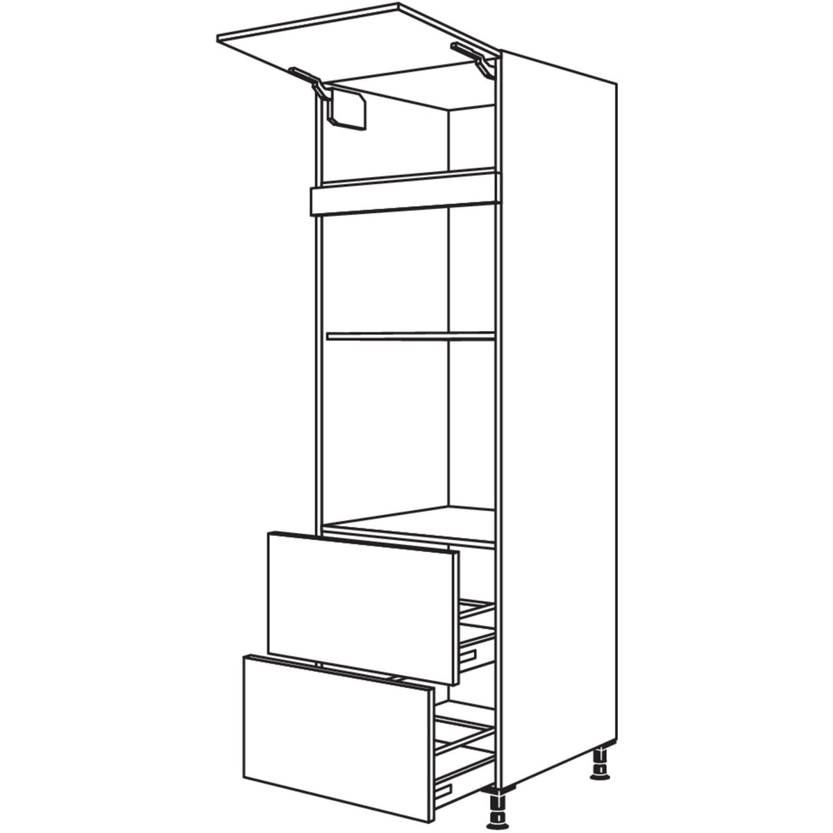 Nobilia Geraete-Umbau Backofen und Mikrowelle GDMO2A-3 43502