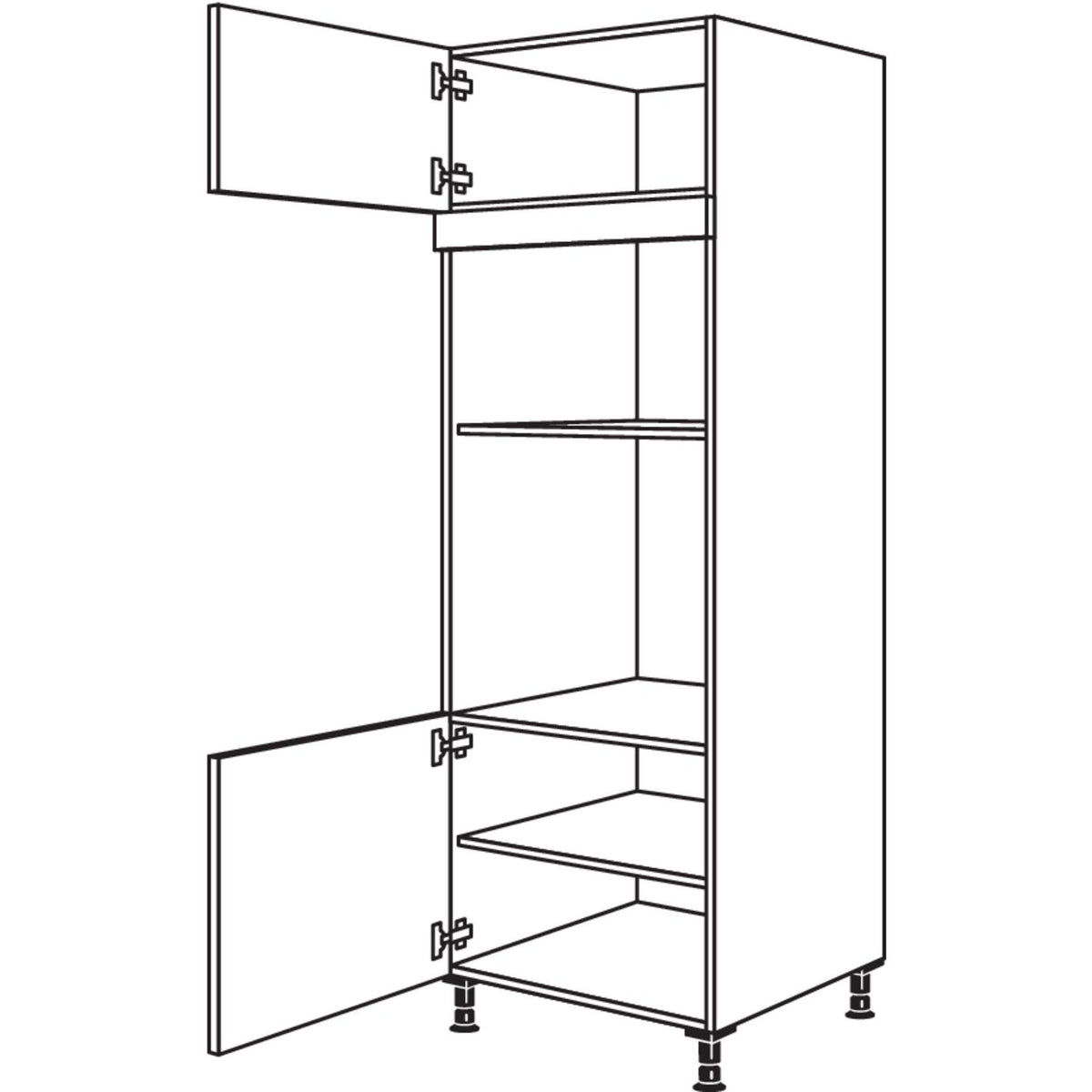 Nobilia Geraete-Umbau Backofen und Mikrowelle GMO-1 25502