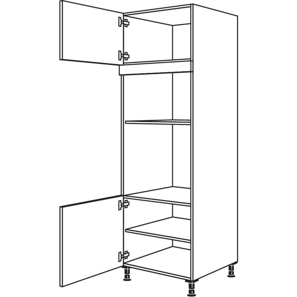 Nobilia Geraete-Umbau Backofen und Mikrowelle GMO-2 35537