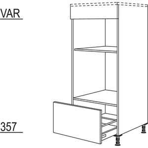 Nobilia Geraete-Umbau Backofen und Mikrowelle GMO 25520