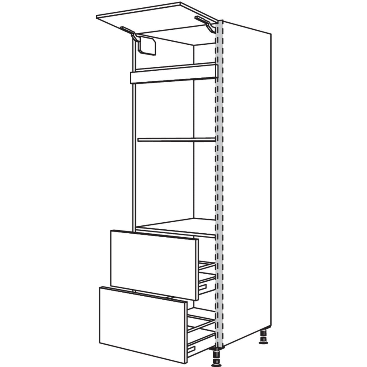 Nobilia Geraete-Umbau Backofen und Mikrowelle NGSMO2A-2 36591