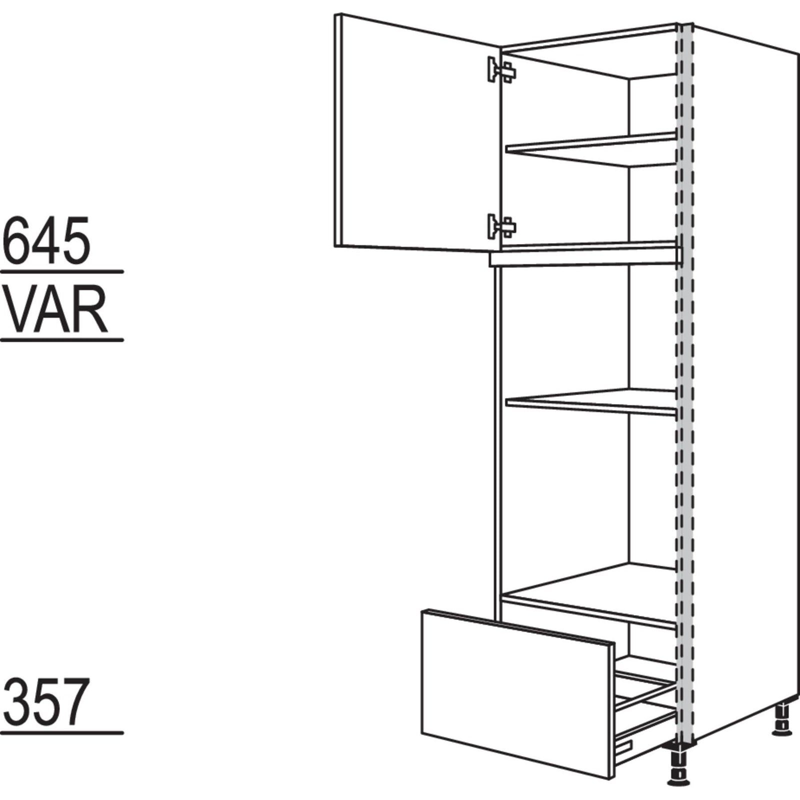 Nobilia Geraete-Umbau Backofen und Mikrowelle NGSMOA-2 36586