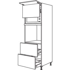 Nobilia Geraete-Umbau Backofen und Mikrowelle mit Lifttuer GDLO2A-1 24535