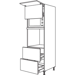 Nobilia Geraete-Umbau Backofen und Mikrowelle mit Lifttuer GDLO2A-2 34535