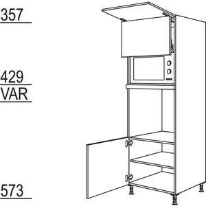 Nobilia Geraete-Umbau Backofen und Mikrowelle mit Lifttuer GLO-1 25510