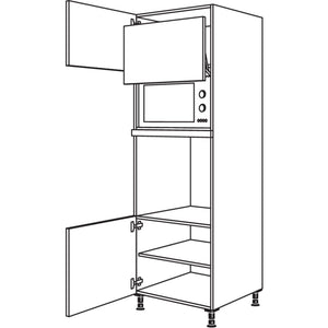 Nobilia Geraete-Umbau Backofen und Mikrowelle mit Lifttuer GLO-2 35510