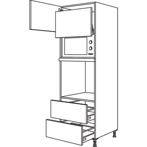 Nobilia Geraete-Umbau Backofen und Mikrowelle mit Lifttuer GLO2A-2 35511