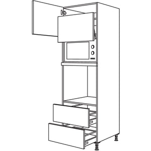 Nobilia Geraete-Umbau Backofen und Mikrowelle mit Lifttuer GLO2A-3 43511