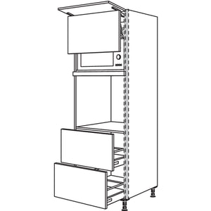 Nobilia Geraete-Umbau Backofen und Mikrowelle mit Lifttuer NGSLO2A-1 23596