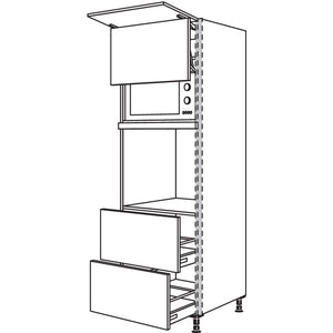 Nobilia Geraete-Umbau Backofen und Mikrowelle mit Lifttuer NGSLO2A-2 36596