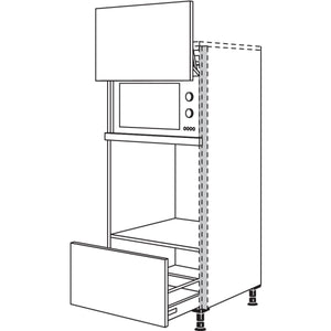 Nobilia Geraete-Umbau Backofen und Mikrowelle mit Lifttuer NGSLOA 56449