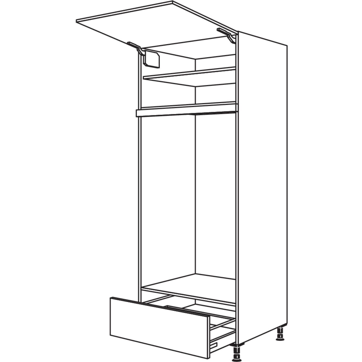 Nobilia Geraete-Umbau Doppel-Backofen GAODA76-3 43610