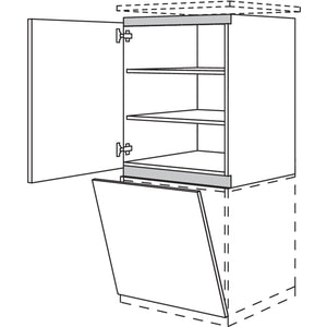 Nobilia Geraete-Umbau Geschirrspueler fuer Geraetehoehe- 805 - 820 mm NGGSP60 41519
