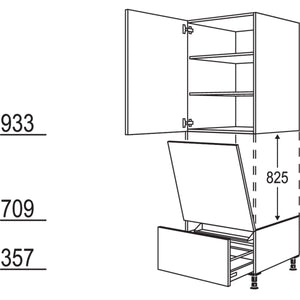 Nobilia Geraete-Umbau Geschirrspueler geeignet fuer Nischenhoehe- 825 mm - GDGSP60-1 24618