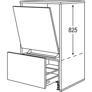 Nobilia Geraete-Umbau Geschirrspueler in 450 - 600 mm Breite mit Wangen- 25 mm stark GMGSW2550 25542