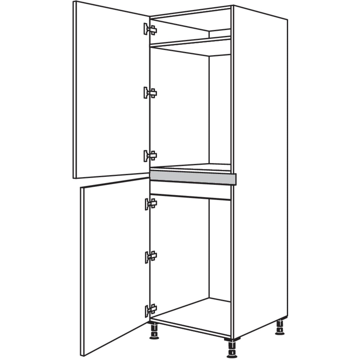 Nobilia Geraete-Umbau Kuehl- und Gefrierautomat NG88-88-2 34683
