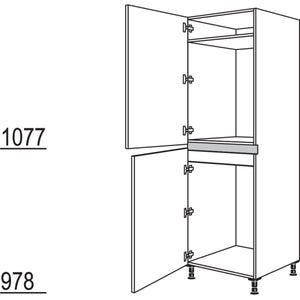 Nobilia Geraete-Umbau Kuehl- und Gefrierautomat NG88-88-2 34683
