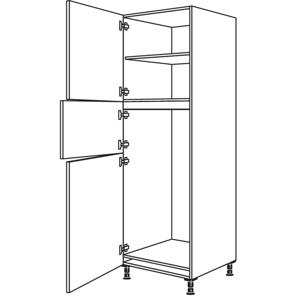 Nobilia Geraete-Umbau Kuehl-Gefrierautomat G123G-2 34663