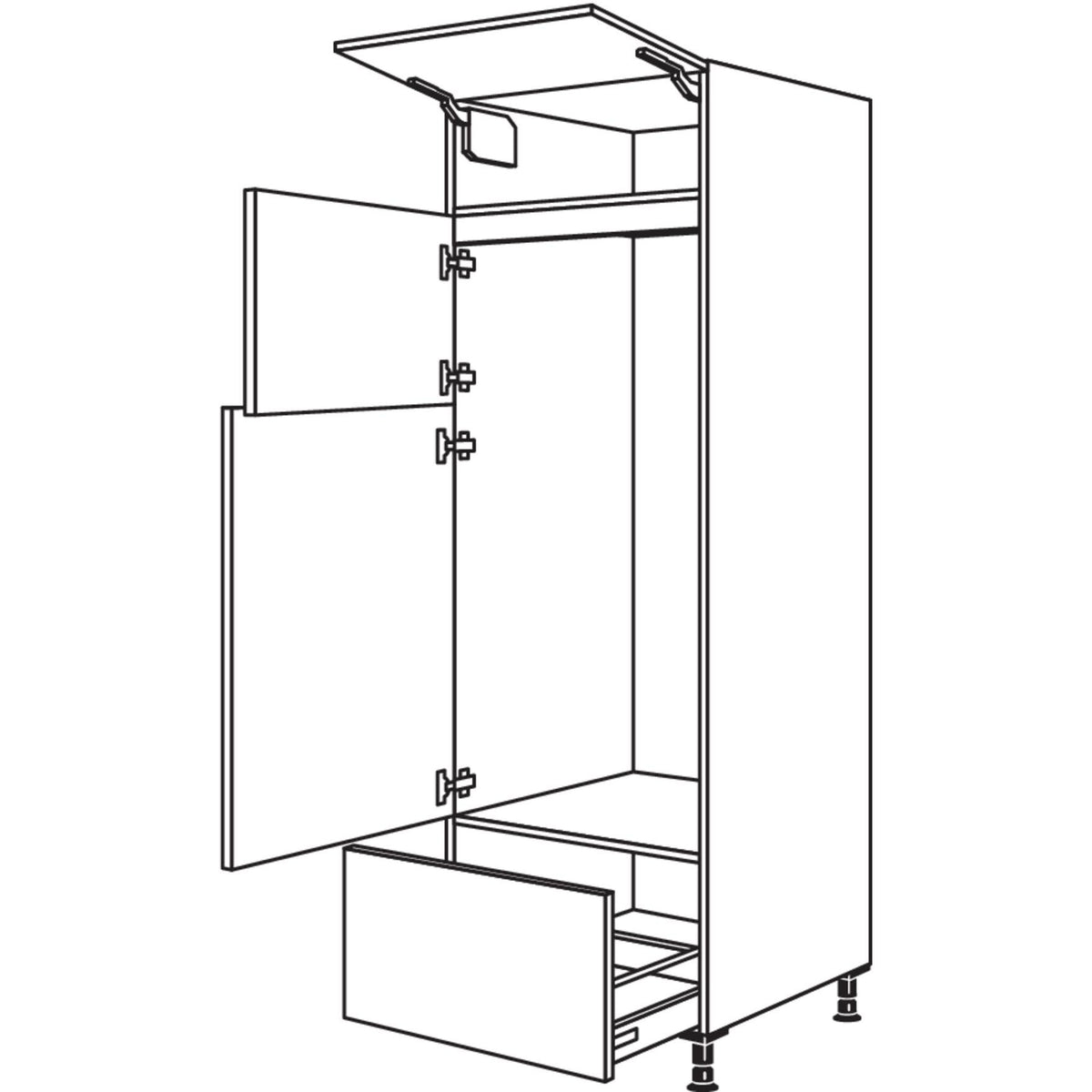 Nobilia Geraete-Umbau Kuehl-Gefrierautomat GD123GA-1 24665