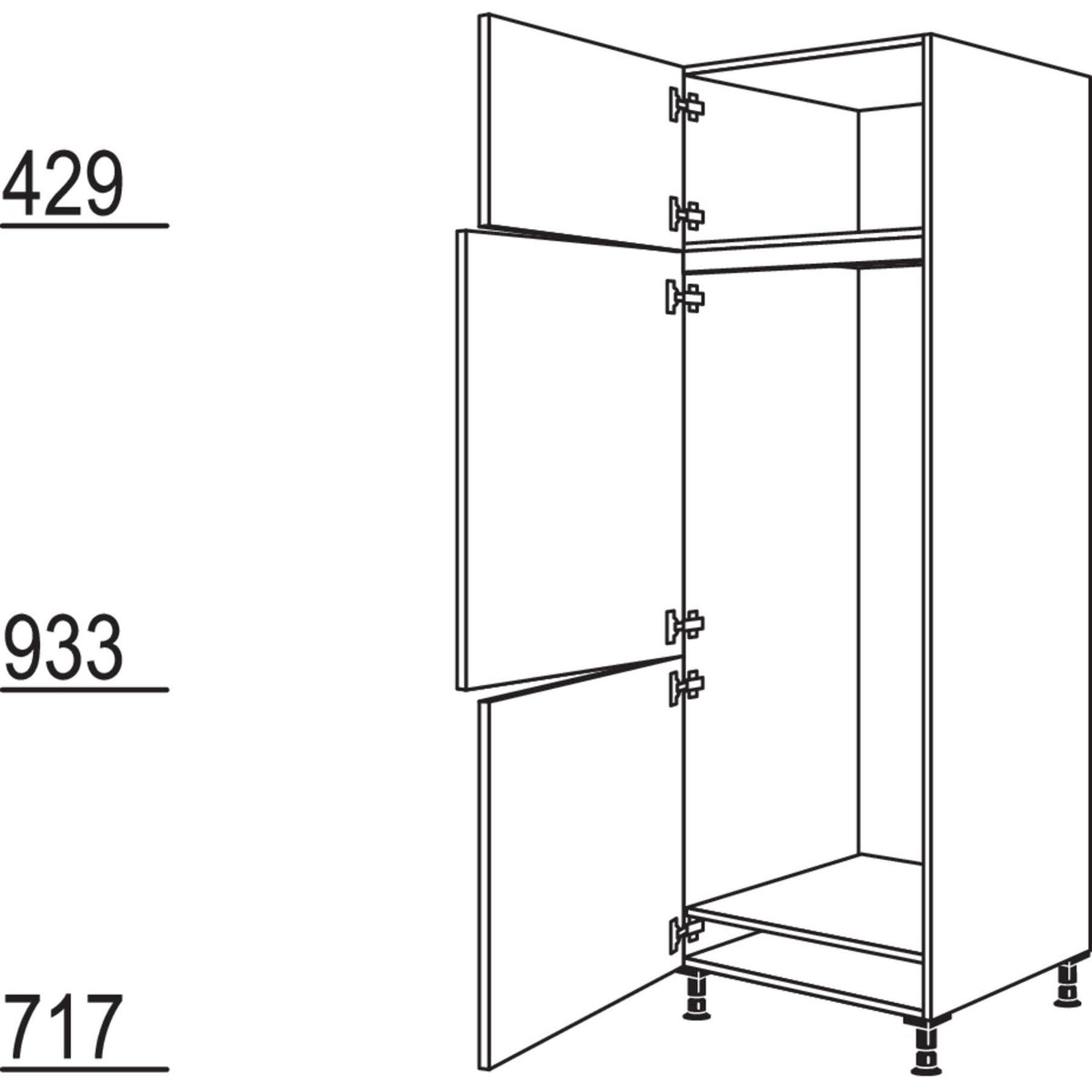 Nobilia Geraete-Umbau Kuehl-Gefrierautomat GD145-2 34669