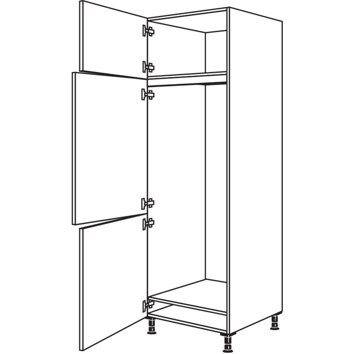 Nobilia Geraete-Umbau Kuehl-Gefrierautomat GD145-2 34669