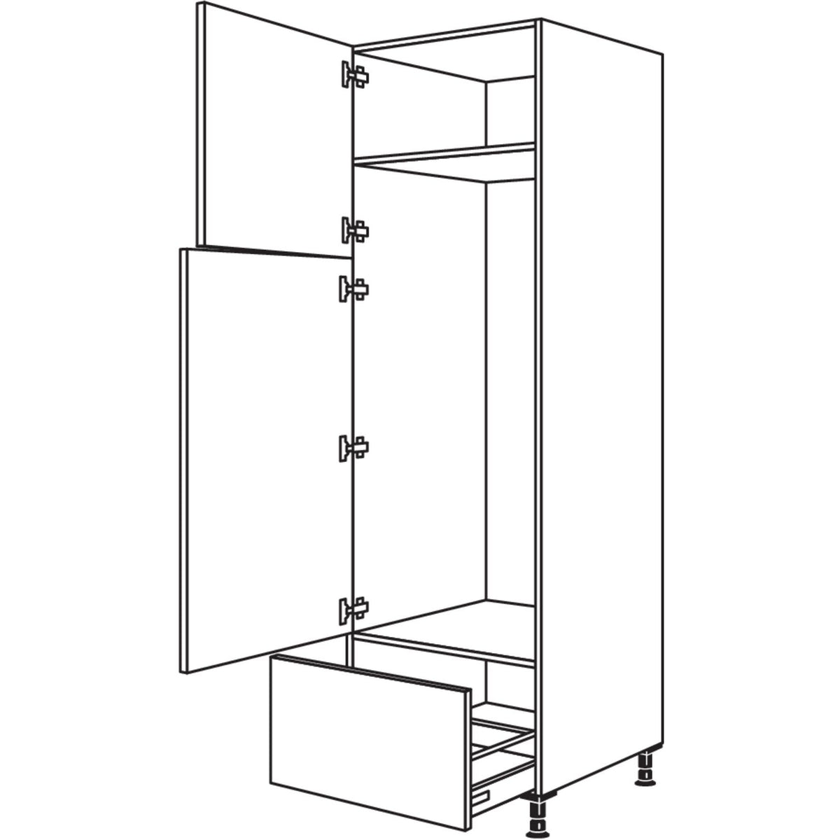Nobilia Geraete-Umbau Kuehl-Gefrierautomat GD145A-3 44671