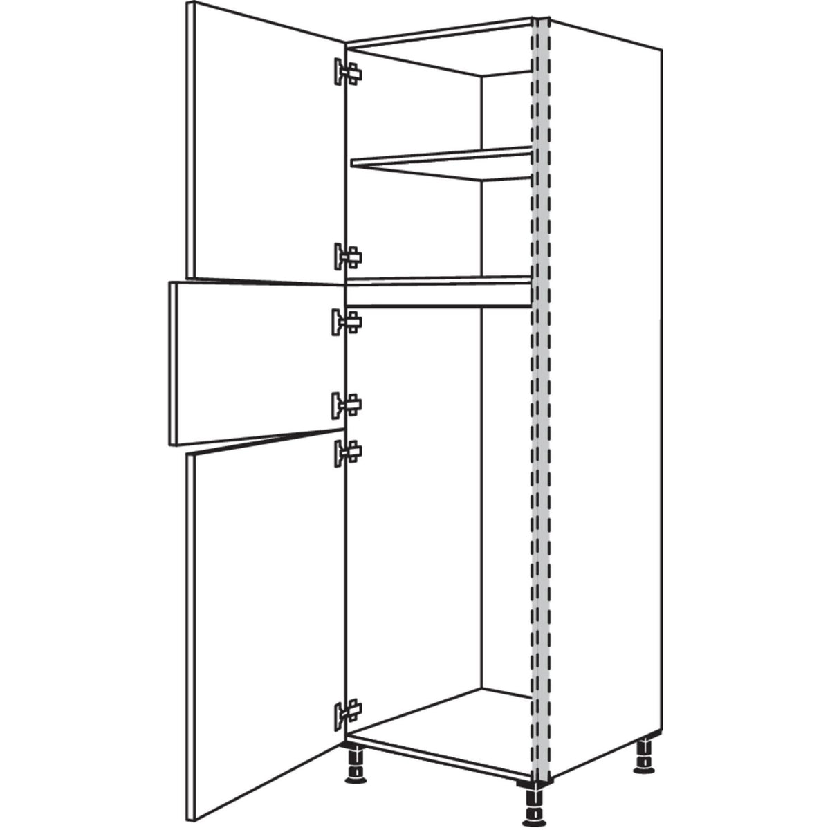 Nobilia Geraete-Umbau Kuehl-Gefrierautomat NGS123G-2 31956
