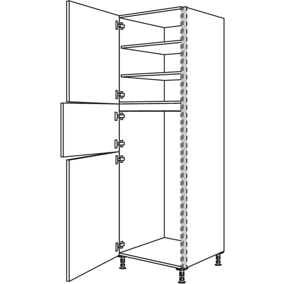 Nobilia Geraete-Umbau Kuehl-Gefrierautomat NGS123G-3 53956