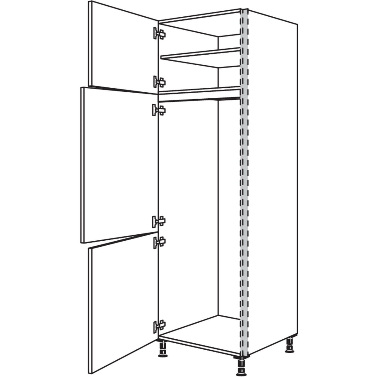 Nobilia Geraete-Umbau Kuehl-Gefrierautomat NGS145-3 53959
