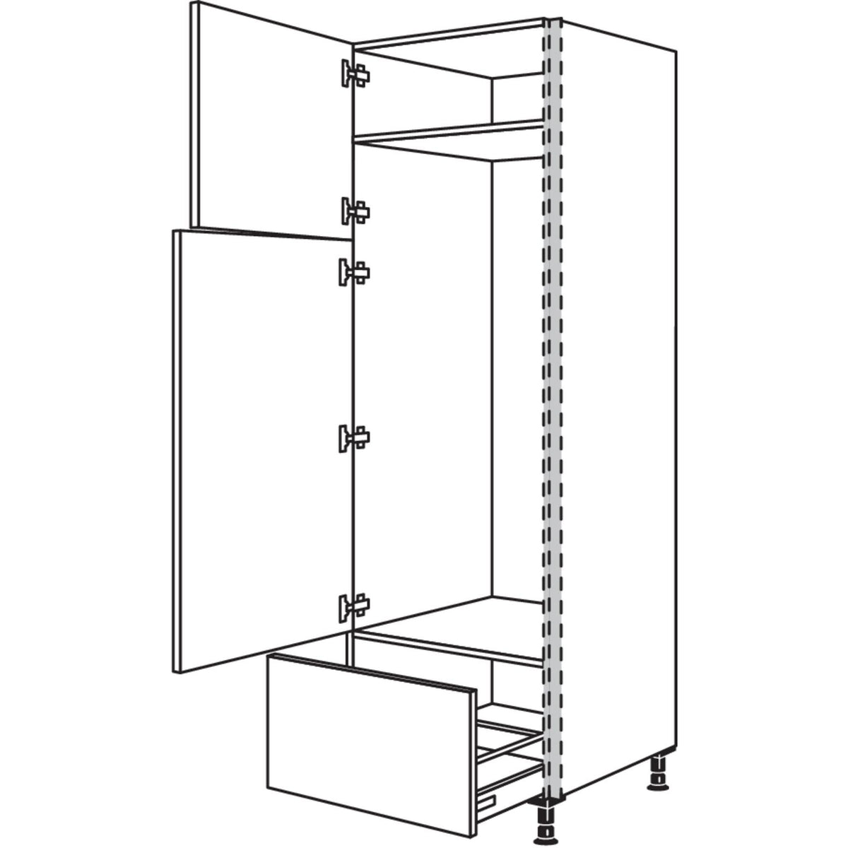 Nobilia Geraete-Umbau Kuehl-Gefrierautomat NGS145A-2 31961