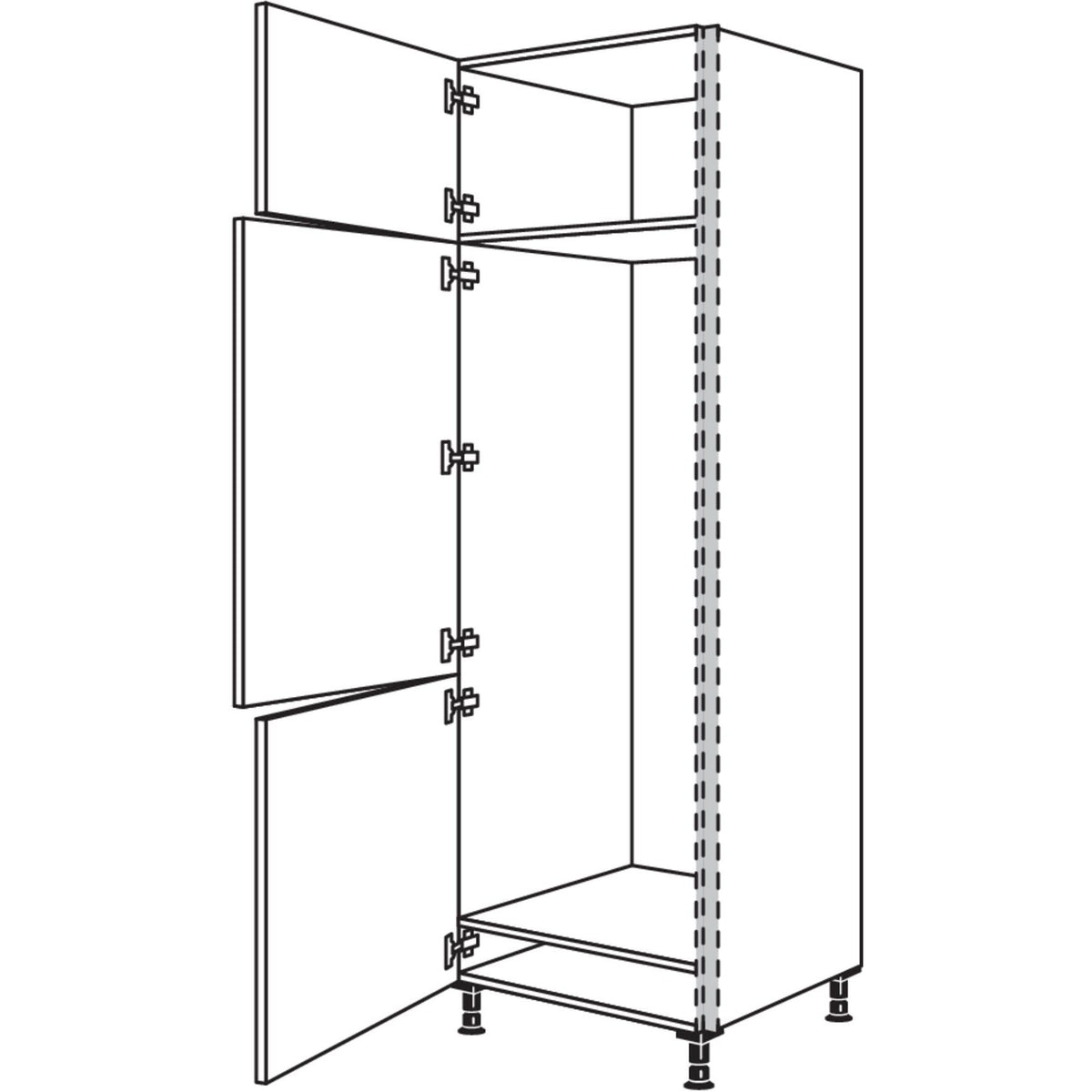 Nobilia Geraete-Umbau Kuehl-Gefrierautomat NGS158-3 53962