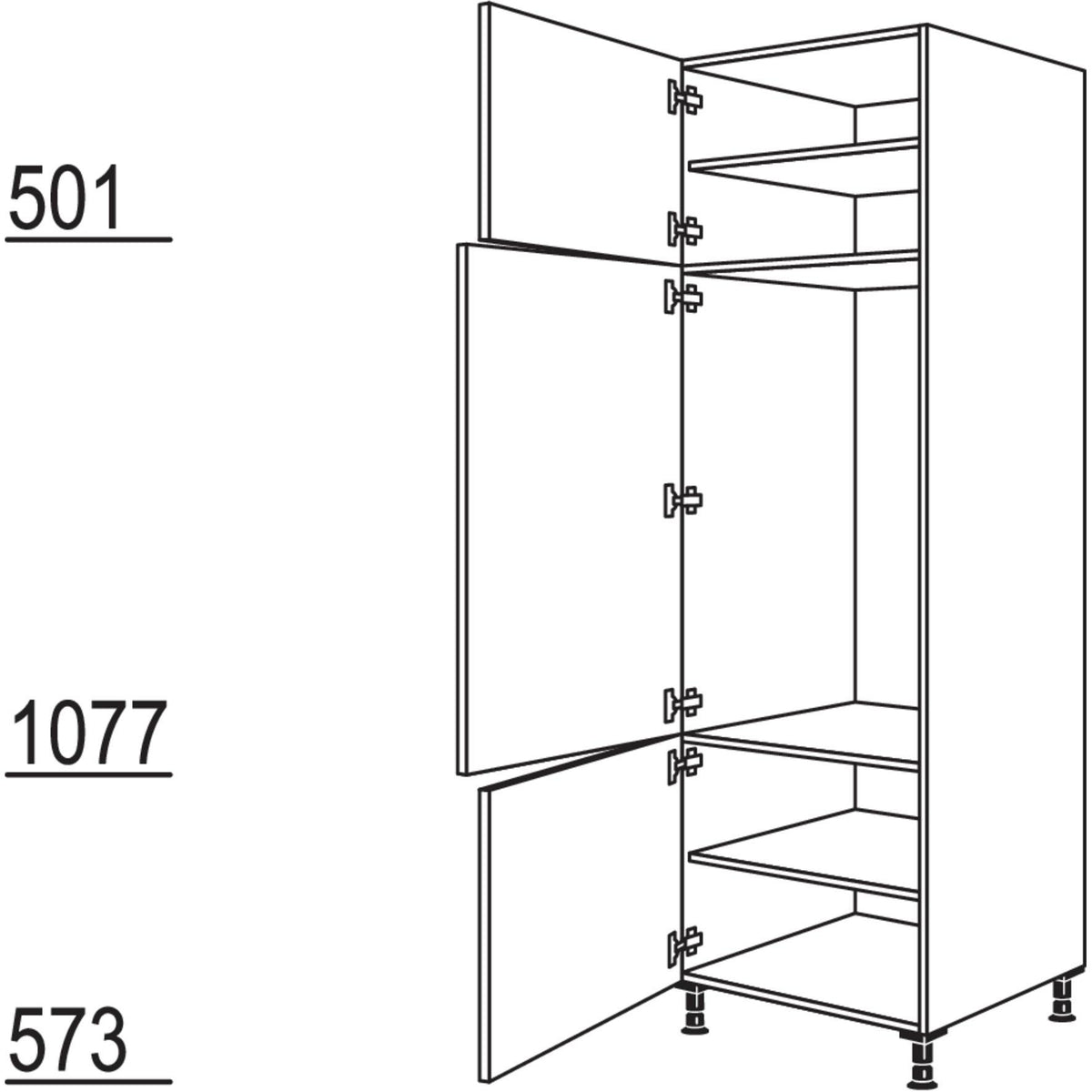 Nobilia Geräte-Umbau Kühlautomat G103-3 44640