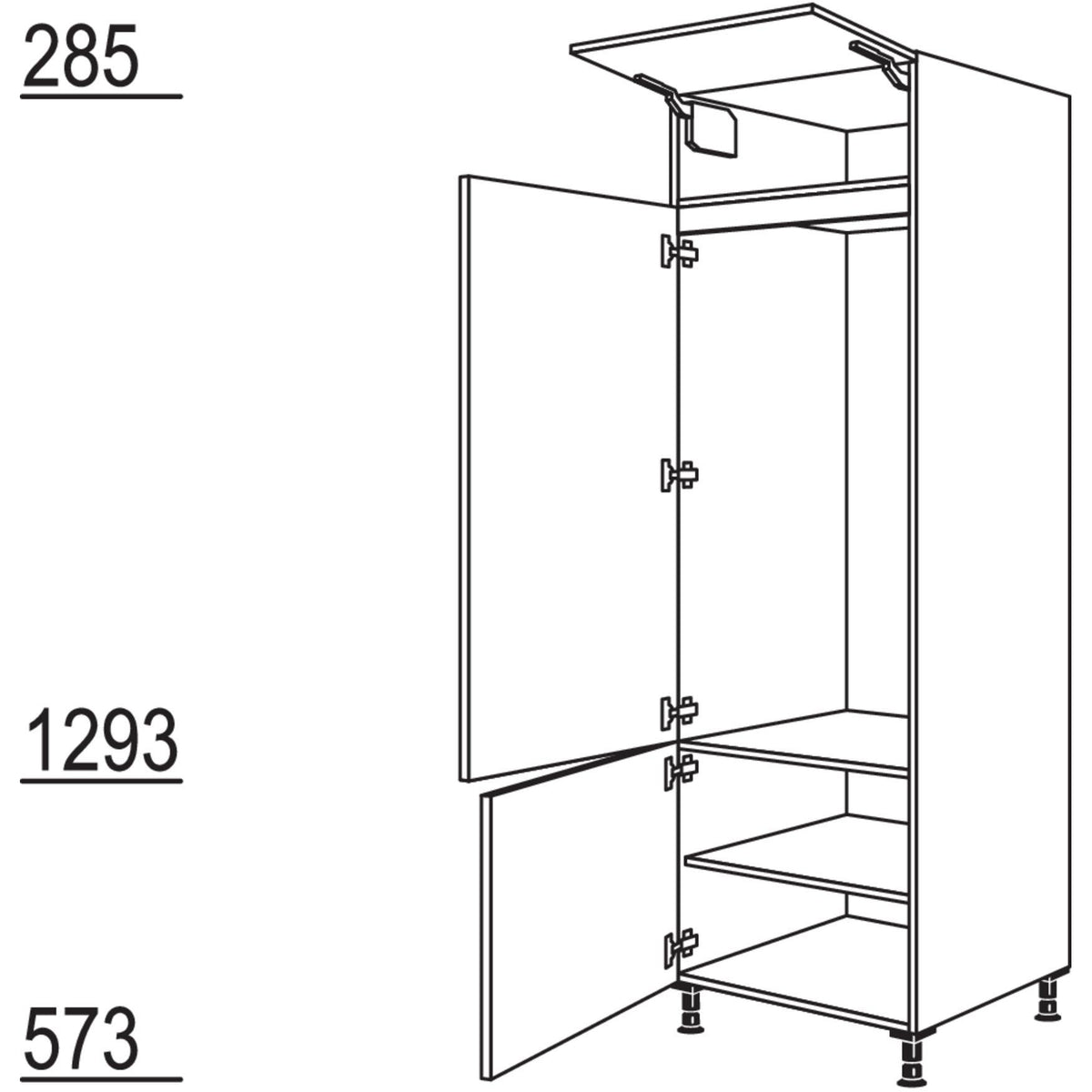 Nobilia Geräte-Umbau Kühlautomat G123-3 44650
