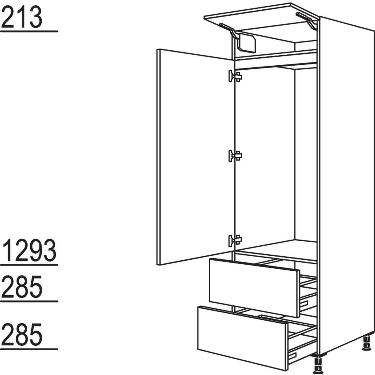 Nobilia Geräte-Umbau Kühlautomat G1232A-2 34652